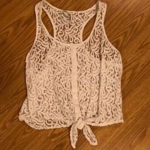 Aeropostale lace crop top
